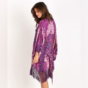 Spell and the Gypsy collective kiss the sky robe purple short kimono